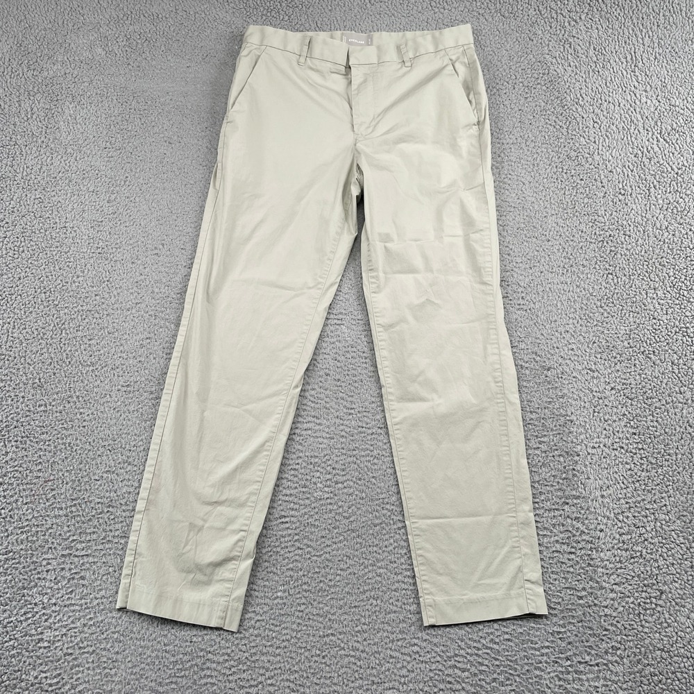 Everlane Chinos Mens 32x30 Khaki Performance Slim Fit Stretch Cotton Trousers